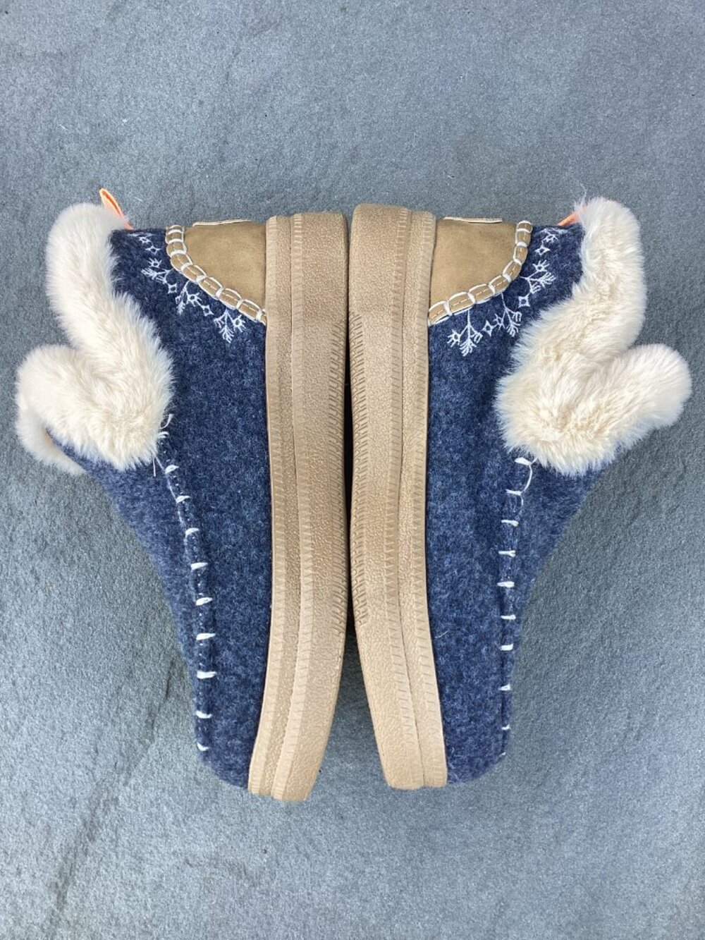 Denim, Cozy, Plush-Lined Ankle Boots, Booties, Women's Size 6.5